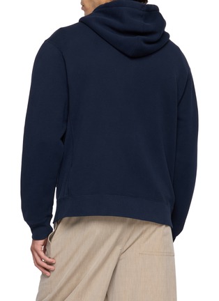 Back View - Click To Enlarge - JW ANDERSON - Cotton Jersey Zip Hoodie
