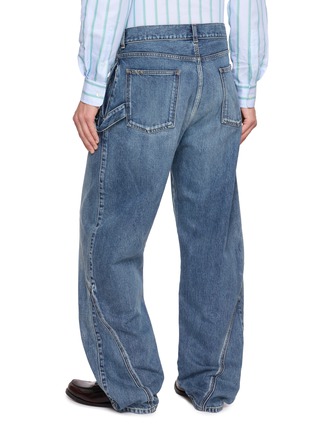 Back View - Click To Enlarge - JW ANDERSON - Twisted Workwear Cotton Denim Jeans