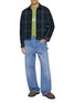 Figure View - Click To Enlarge - JW ANDERSON - Anchor StitchTwisted Workwear Medium Wash Jeans
