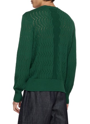 Back View - Click To Enlarge - JW ANDERSON - Cheveron Knit Sweater