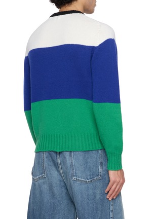Back View - Click To Enlarge - JW ANDERSON - Striped Knit Jumper