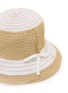 Detail View - Click To Enlarge - GREVI - Bow Detail Crochet Bucket Hat