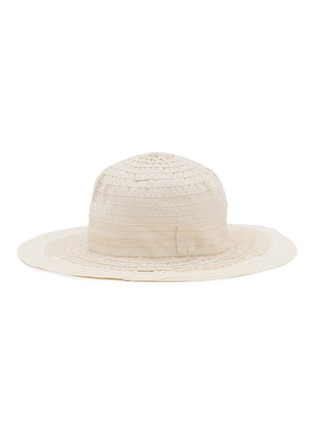 Detail View - Click To Enlarge - GREVI - Stripe Crochet Bucket Hat