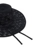 Detail View - Click To Enlarge - GREVI - Broderie Anglaise Wide-Brim Bucket Hat