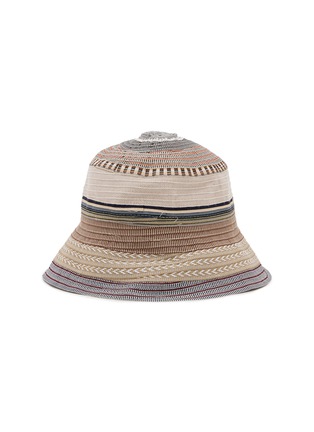 Detail View - Click To Enlarge - GREVI - Stripe Bucket Hat