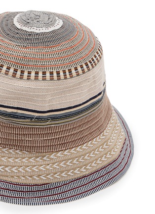 Detail View - Click To Enlarge - GREVI - Stripe Bucket Hat