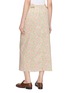 Back View - Click To Enlarge - NACKIYÉ - Warp Floral Cotton Midi Skirt