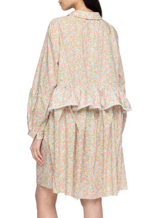 Back View - Click To Enlarge - NACKIYÉ - Short Floral Cotton Dress