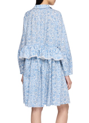 Back View - Click To Enlarge - NACKIYÉ - Short Floral Cotton Dress