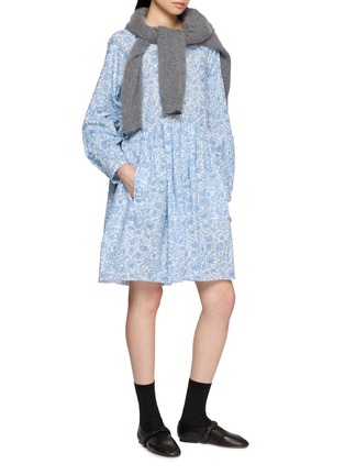 Figure View - Click To Enlarge - NACKIYÉ - Short Floral Cotton Dress