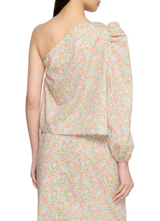 Back View - Click To Enlarge - NACKIYÉ - One Shoulder Floral Cotton Top