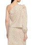 Back View - Click To Enlarge - NACKIYÉ - One Shoulder Floral Cotton Top