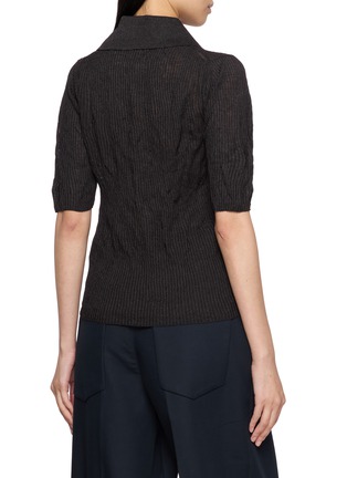 Back View - Click To Enlarge - NACKIYÉ - Sugarman Knit Polo Shirt