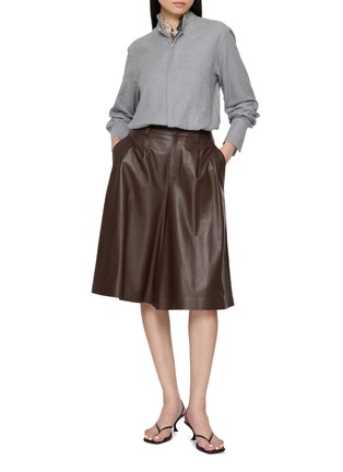 Figure View - Click To Enlarge - BOURRIENNE PARIS X - Officer Collar Puff Sleeve Shirt