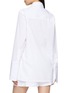 Back View - Click To Enlarge - BOURRIENNE PARIS X - Classic Collar Stripe Panel Long Shirt