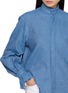  - BOURRIENNE PARIS X - High Officer Collar Ruffle Detail Linen Shirt
