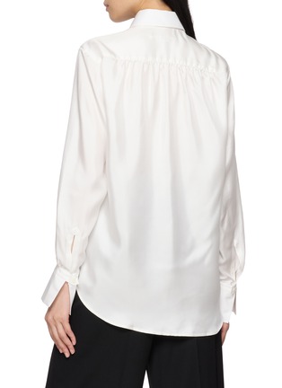 Back View - Click To Enlarge - BOURRIENNE PARIS X - Silk Long Sleeve Shirt