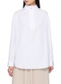 BOURRIENNE PARIS X High Officer Collar Long Hem Shirt