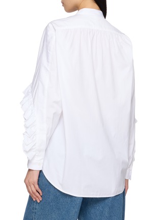 Back View - Click To Enlarge - BOURRIENNE PARIS X - Ruffled Officer Collar Shirt