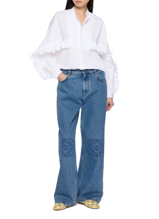 Figure View - Click To Enlarge - BOURRIENNE PARIS X - Ruffled Officer Collar Shirt