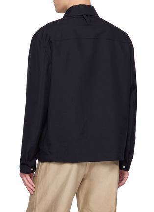 Back View - Click To Enlarge - VALSTAR - Flap Pocket Button Up Wool Jacket