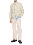 Figure View - Click To Enlarge - VALSTAR - High Neck Button Up Linen Jacket