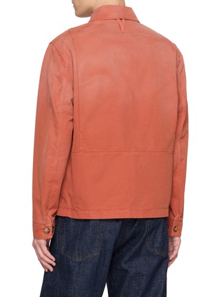 Back View - Click To Enlarge - VALSTAR - Flap Pocket Button Up Cotton Jacket