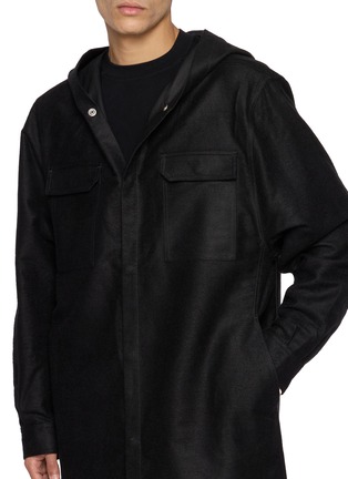  - RICK OWENS  - Hooded Overshirt Jacket