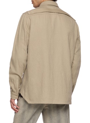 Back View - Click To Enlarge - RICK OWENS  - Utility Pocket Outershirt