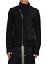 RICK OWENS  Panelled Asymmetric Zip Jacket