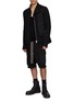 Figure View - Click To Enlarge - RICK OWENS  - Panelled Asymmetric Zip Jacket