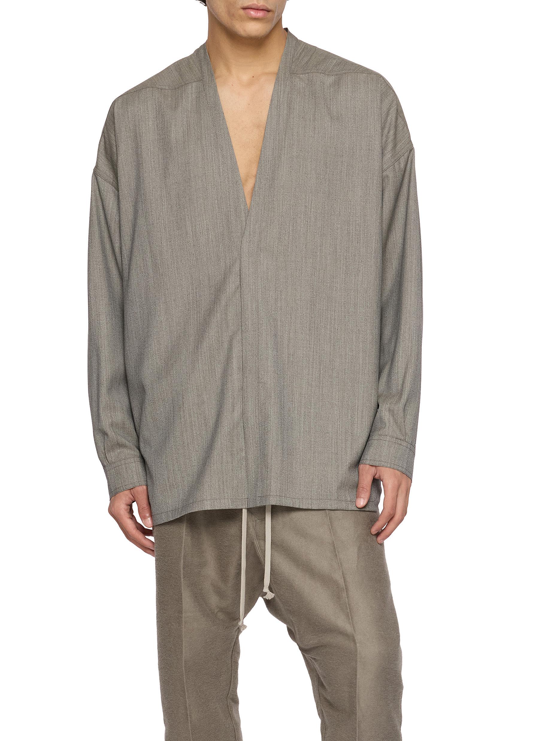 RICK OWENS | Lido Larry Wool Shirt | Men | Lane Crawford