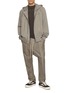 Figure View - Click To Enlarge - RICK OWENS  - Cotton Windbreaker Zip Up Hoodie