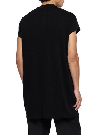 Back View - Click To Enlarge - RICK OWENS  - Rick S Jumbo Wool Silk T-shirt