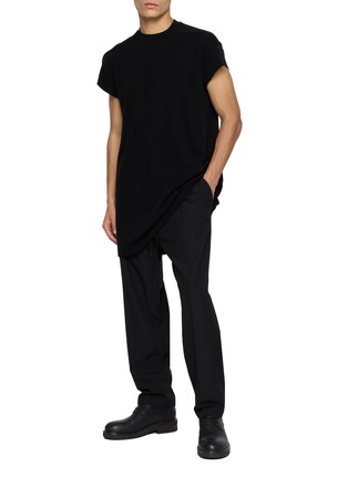 Figure View - Click To Enlarge - RICK OWENS  - Rick S Jumbo Wool Silk T-shirt