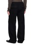Back View - Click To Enlarge - RICK OWENS  - Dietrich Drawstring Waistband Straight Leg Pants