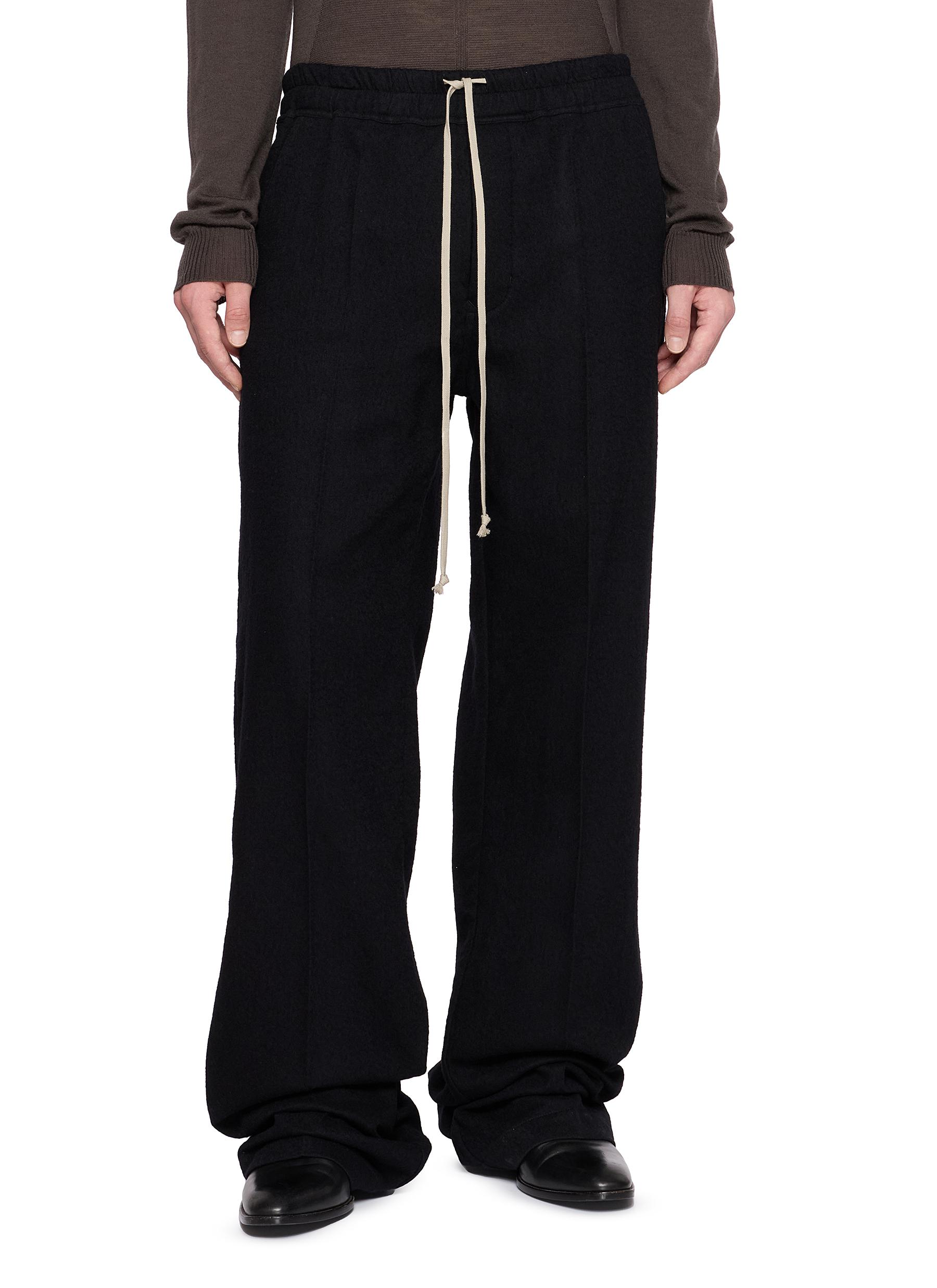 RICK OWENS | Dietrich Drawstring Waistband Straight Leg Pants 