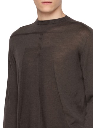  - RICK OWENS  - Oversized Long Sleeve Knit Top