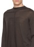  - RICK OWENS  - Oversized Long Sleeve Knit Top