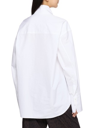 Back View - Click To Enlarge - NACKIYÉ - Tux Pleated Oversized Shirt