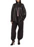 Figure View - Click To Enlarge - NACKIYÉ - High Neck Button Up Leather Jacket