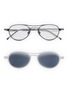 A. SOCIETY Hikari Metal Oval Clip On Sunglasses
