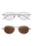 A. SOCIETY Hikari Metal Oval Clip On Sunglasses