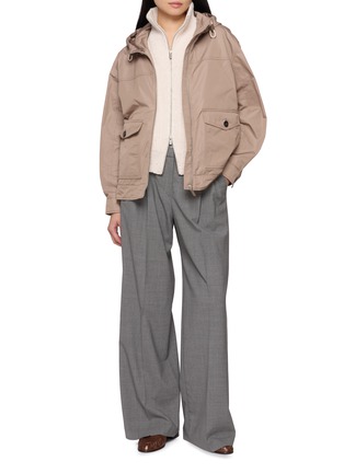 Figure View - Click To Enlarge - PESERICO - Belted Palazzo Pants