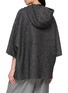Back View - Click To Enlarge - PESERICO - Hooded Kimono Sleeve Coat