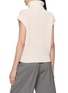 Back View - Click To Enlarge - PESERICO - Sequin Embellished Zip Up Knit Vesr