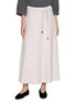 PESERICO Belted Corduroy Midi Skirt