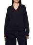 PESERICO Sparkle Knit V-Neck Sweater