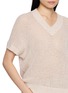  - PESERICO - Short Sleeve V-Neck Knit Top