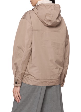 Back View - Click To Enlarge - PESERICO - Adjustable Drawstring Hood Jacket